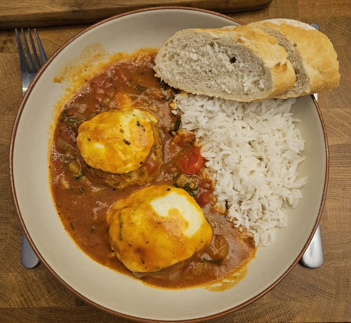 Kip gehaktballetjes in tomaten groente saus